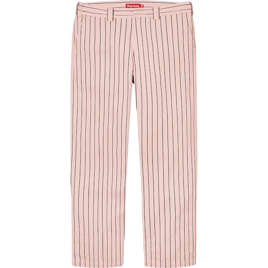 Details on Work Pant Light Pink Stripe from spring summer
                                                    2021 (Price is $118)
