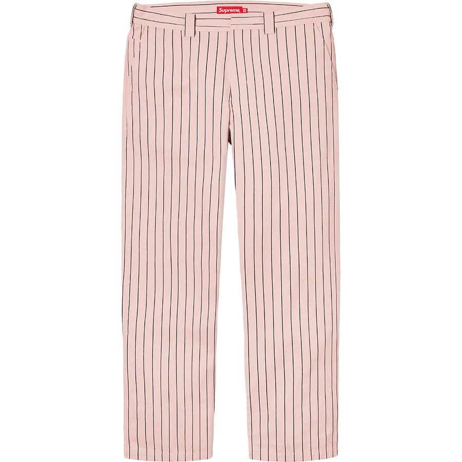 Details on Work Pant Light Pink Stripe from spring summer
                                                    2021 (Price is $118)