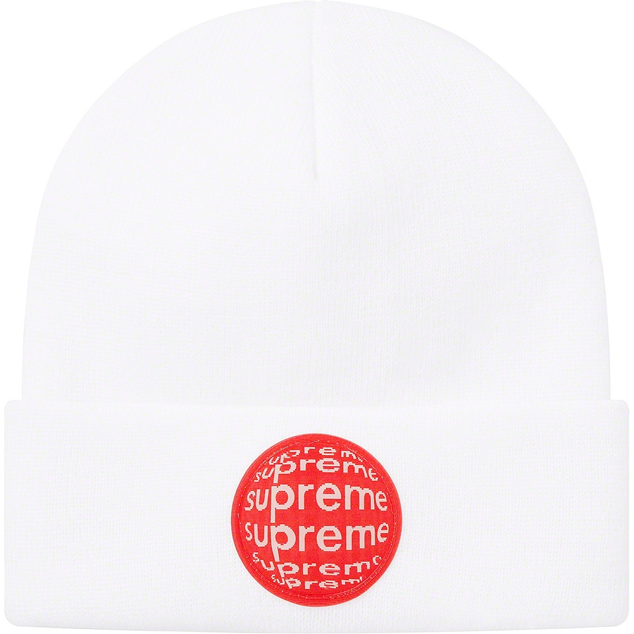 Supreme Lenticular Patch Beanie (SS21) - White - $38