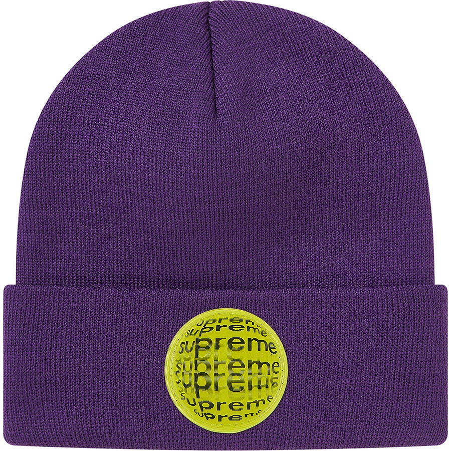 Details on Lenticular Patch Beanie Purple from spring summer 2021 (Price is $38)