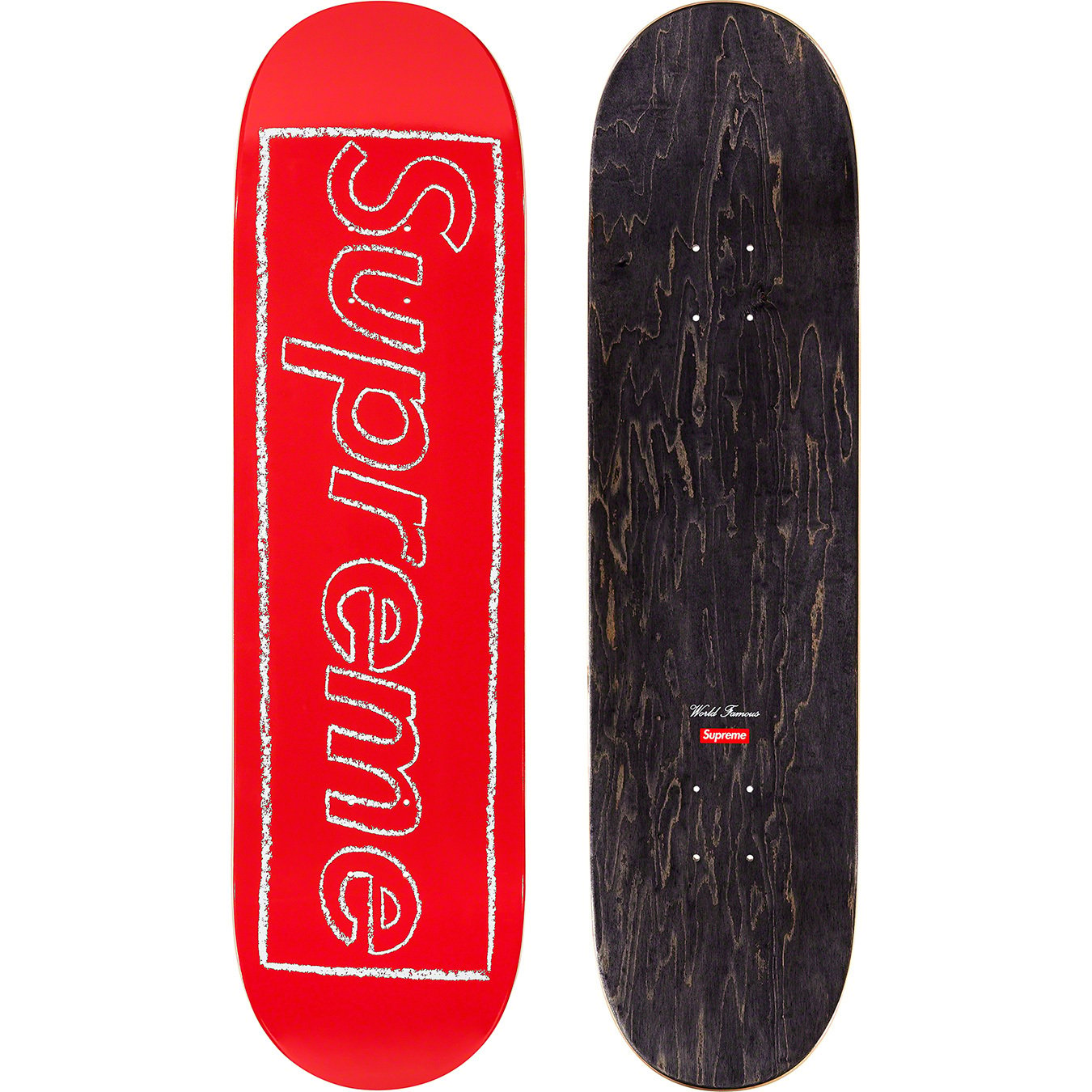 ▷ Supreme Kaws Chalk Logo Skateboard Deck Purple by Kaws, 2021, Design