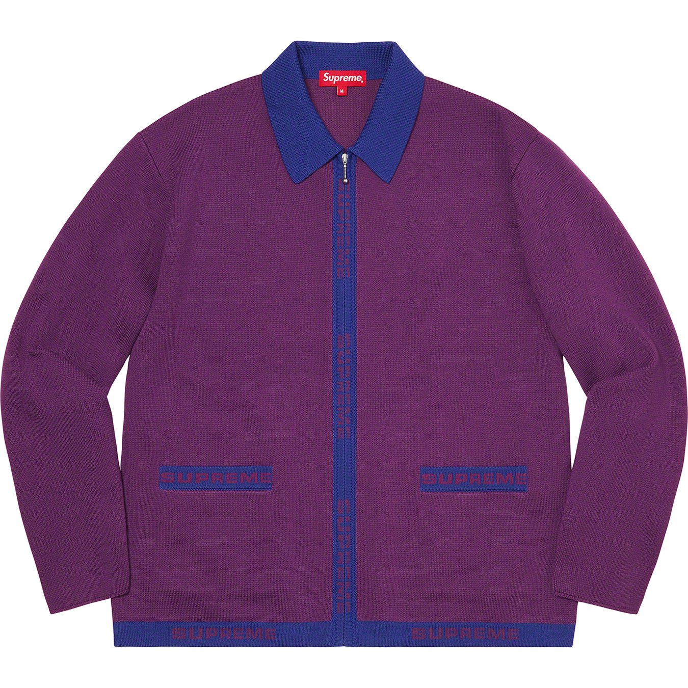 Logo Trim Zip Up Cardigan - spring summer 2021 - Supreme