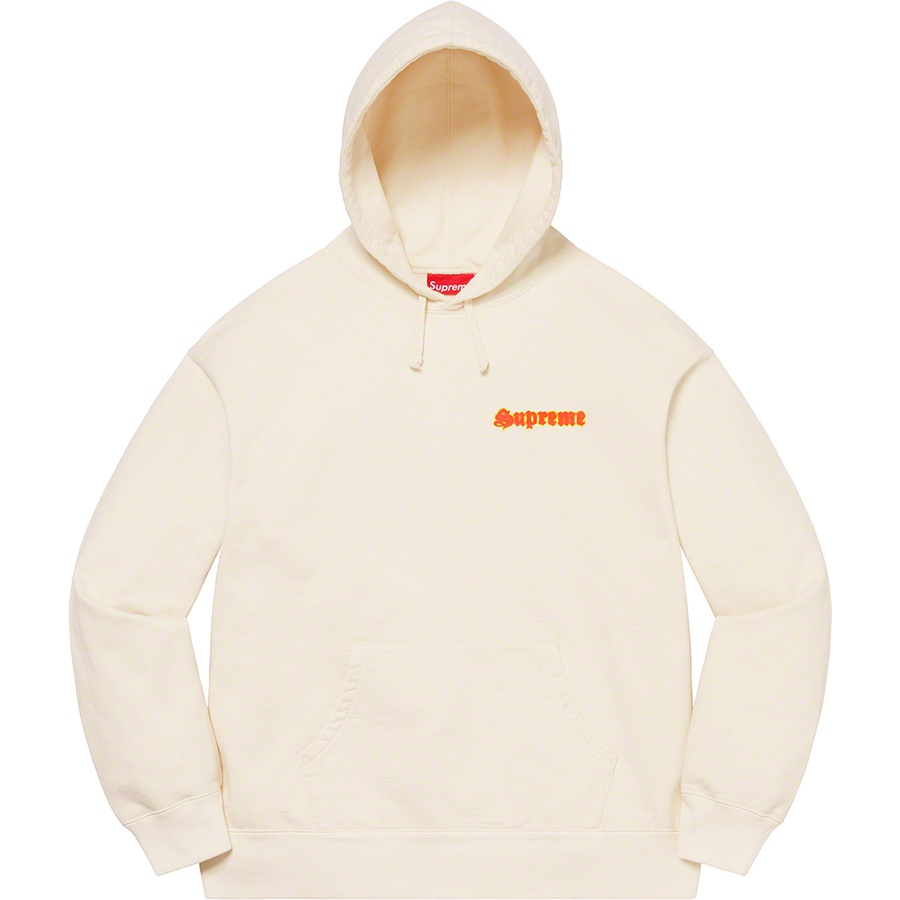 Details on Supreme Love Hooded Sweatshirt Natural from spring summer
                                                    2021 (Price is $168)