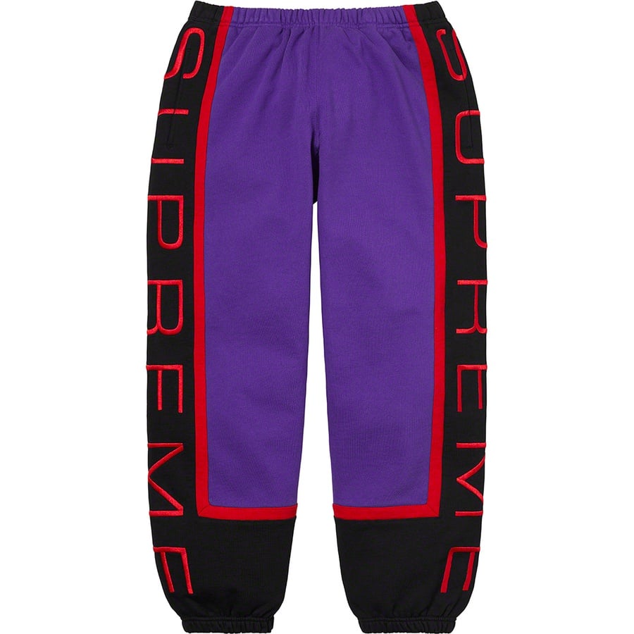 Details on Paneled Sweatpant Purple from spring summer
                                                    2021 (Price is $148)