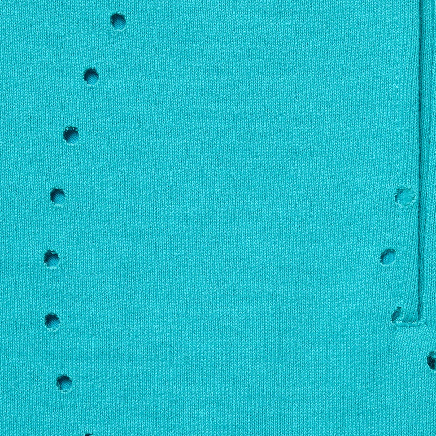 Supreme Laser Cut S Logo Sweatshort (SS21) - Cyan - $118