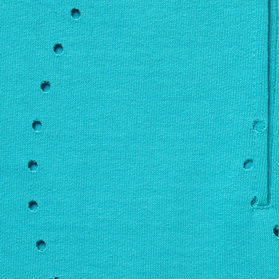 Details on Laser Cut S Logo Sweatshort Cyan from spring summer
                                                    2021 (Price is $118)