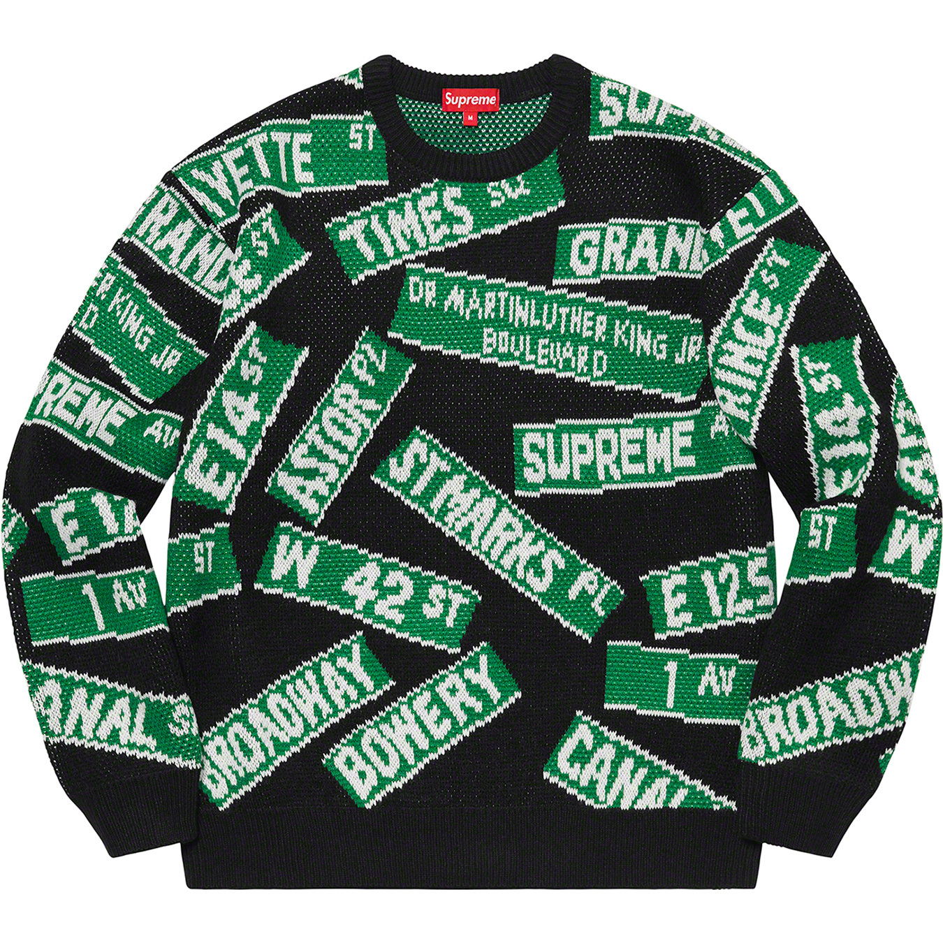 Supreme Street Signs Sweater