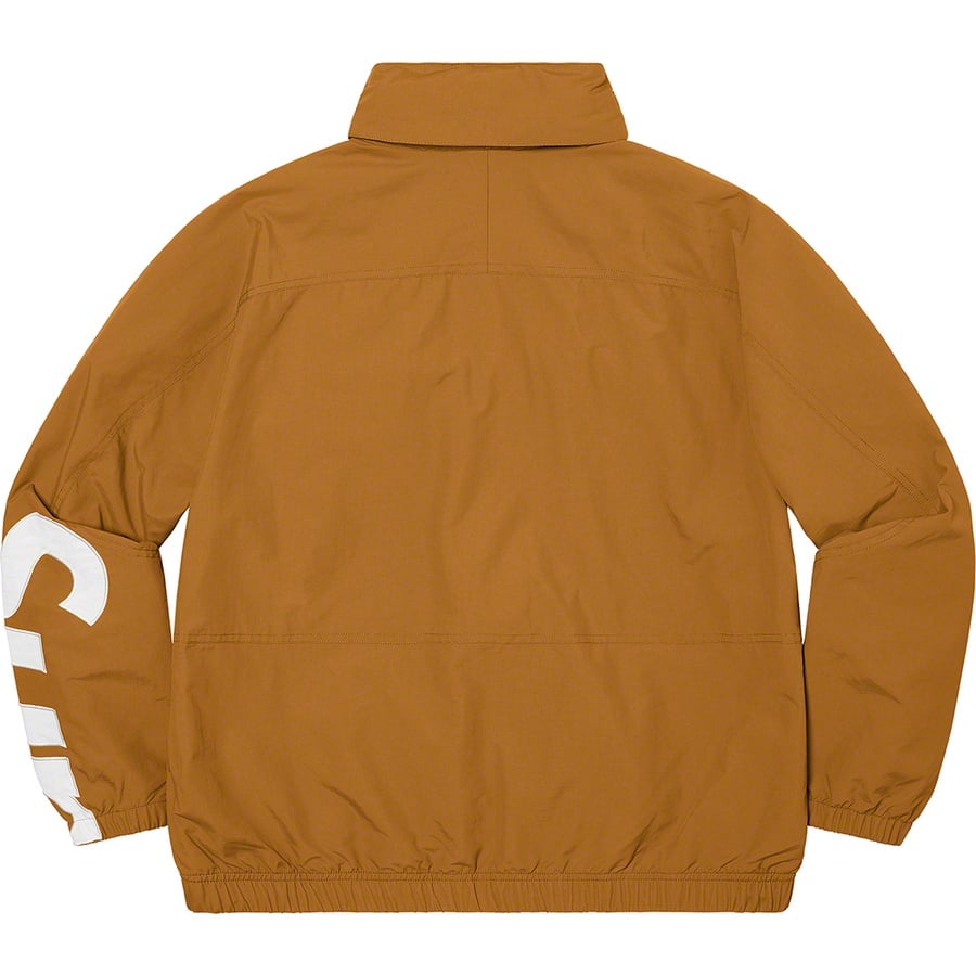 Details on Spellout Track Jacket Dark Gold from spring summer
                                                    2021 (Price is $168)