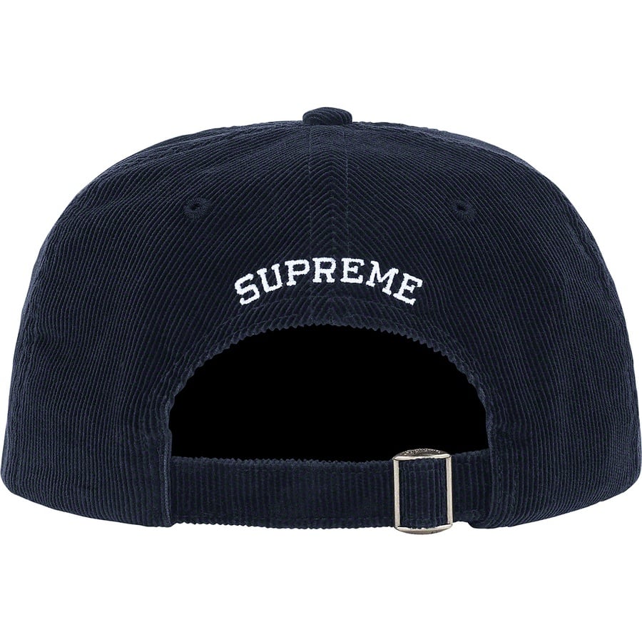 Details on Fine Wale Corduroy S Logo 6-Panel Navy from spring summer
                                                    2021 (Price is $54)