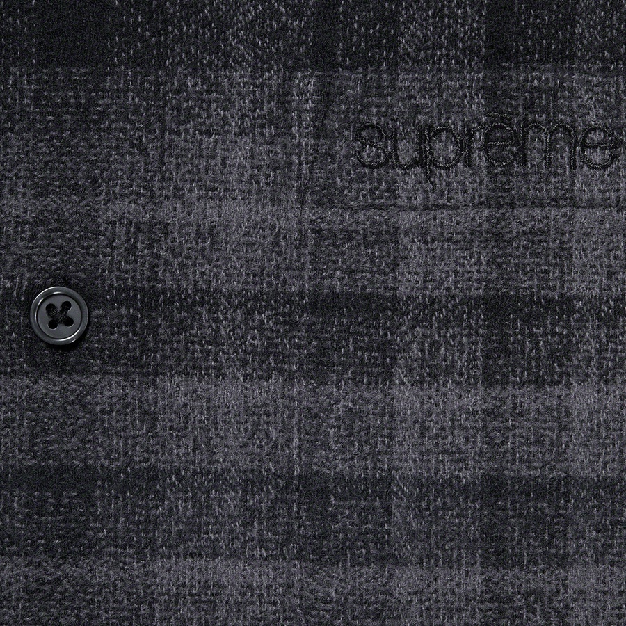 Details on Plaid Flannel Shirt Black from spring summer
                                                    2021 (Price is $128)
