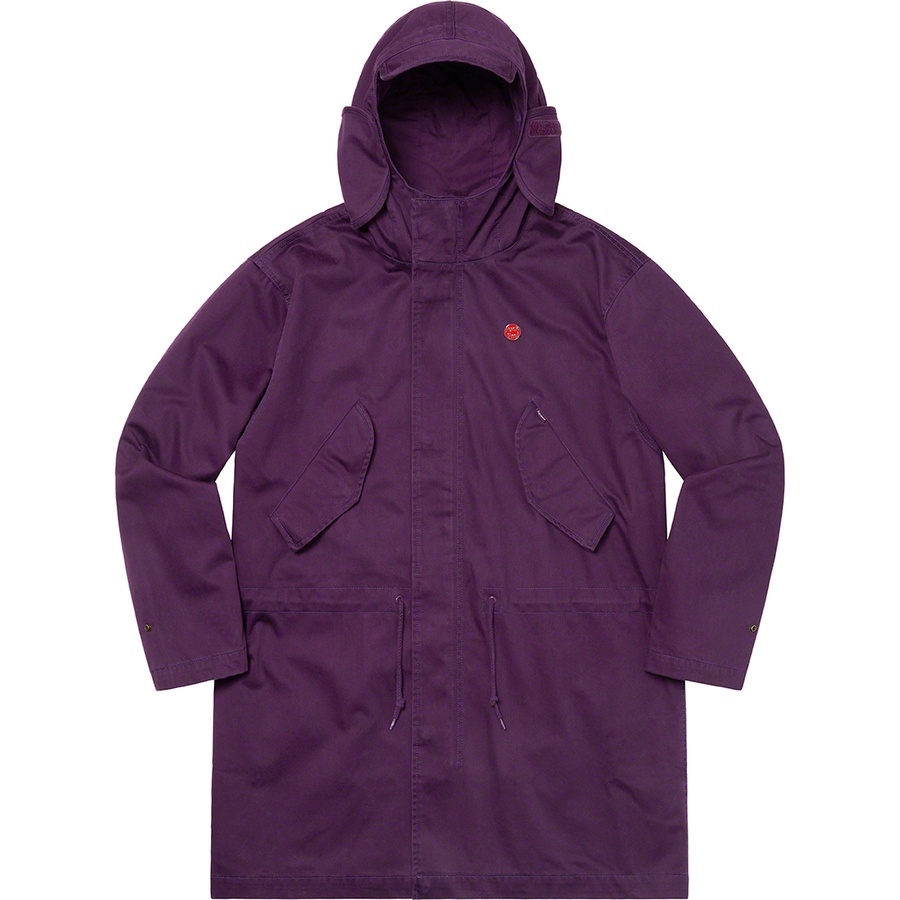 Supreme Hooded Facemask Parka (SS21) - Dark Purple - $298