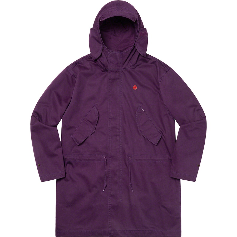 Details on Hooded Facemask Parka Dark Purple from spring summer
                                                    2021 (Price is $298)