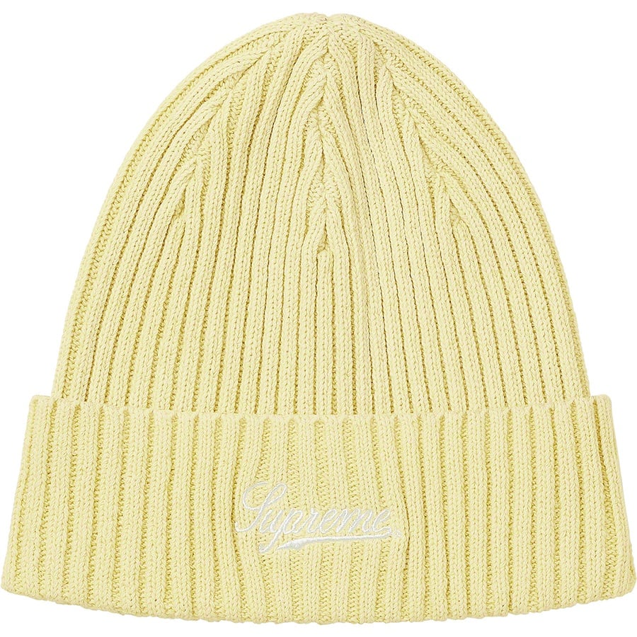 Details on Bleached Rib Beanie Yellow from spring summer
                                                    2021 (Price is $38)