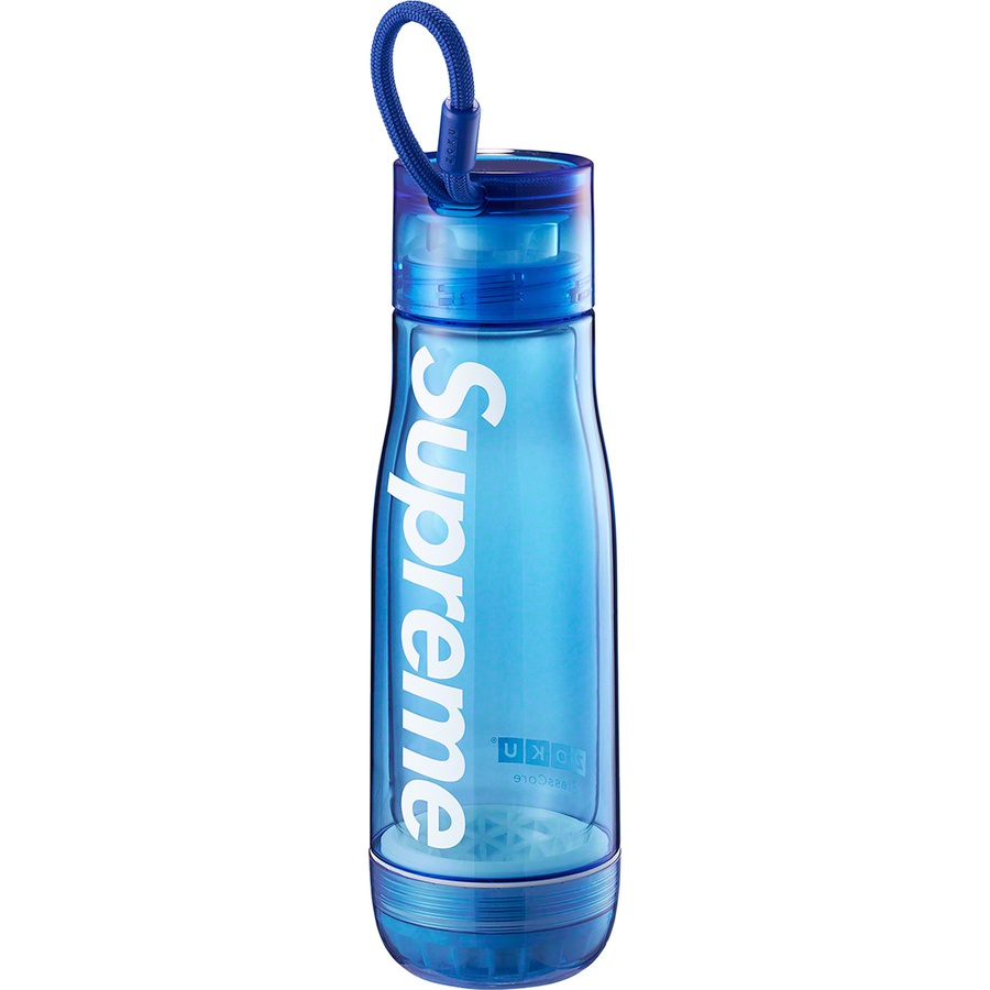 Details on Supreme Zoku Glass Core 16 oz. Bottle Blue from spring summer
                                                    2021 (Price is $48)