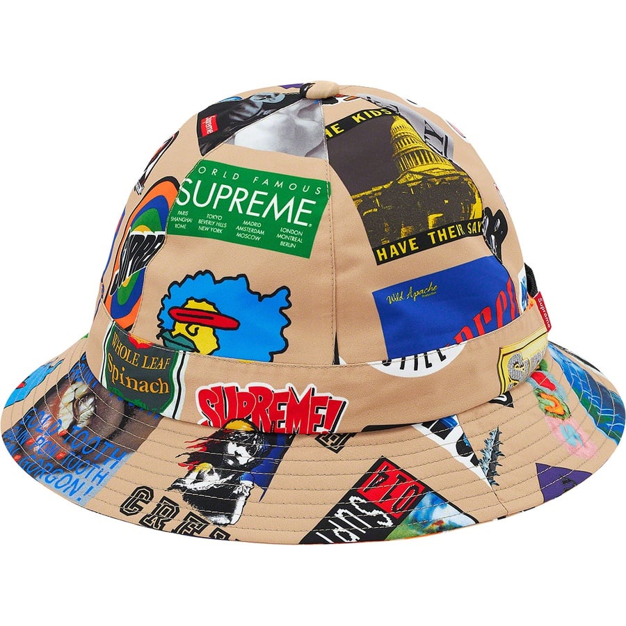 Supreme GORE-TEX Bell Hat (SS21) - Tan Stickers - $60