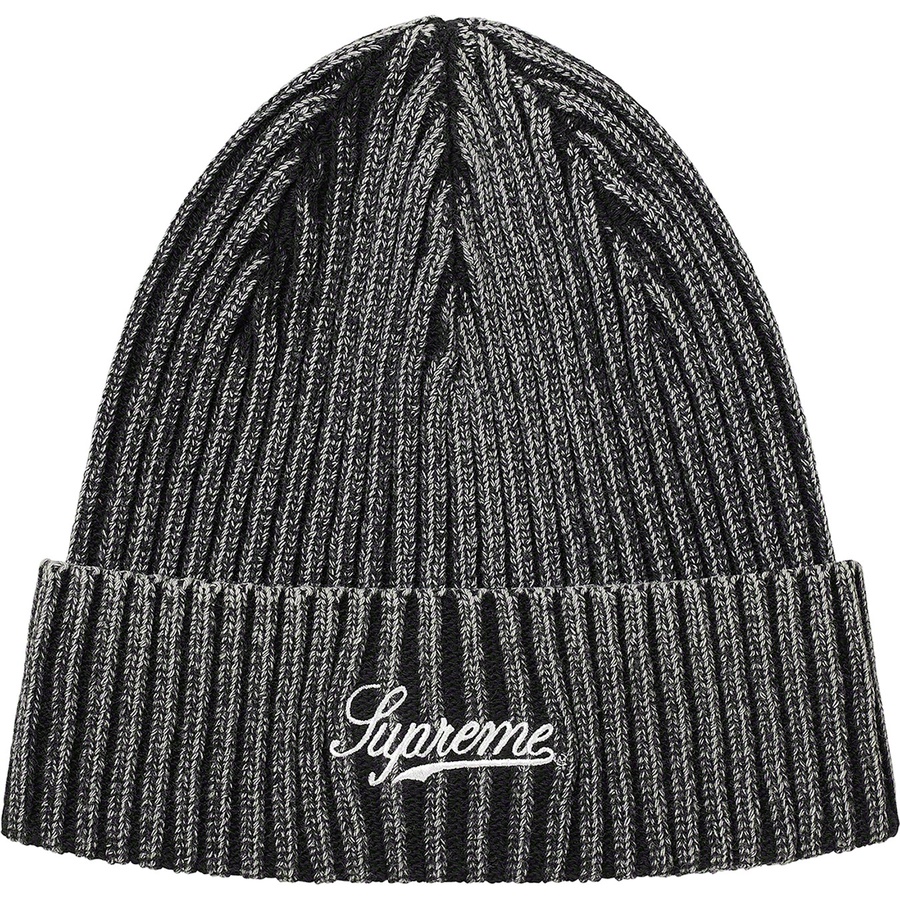 Details on Bleached Rib Beanie Black from spring summer
                                                    2021 (Price is $38)