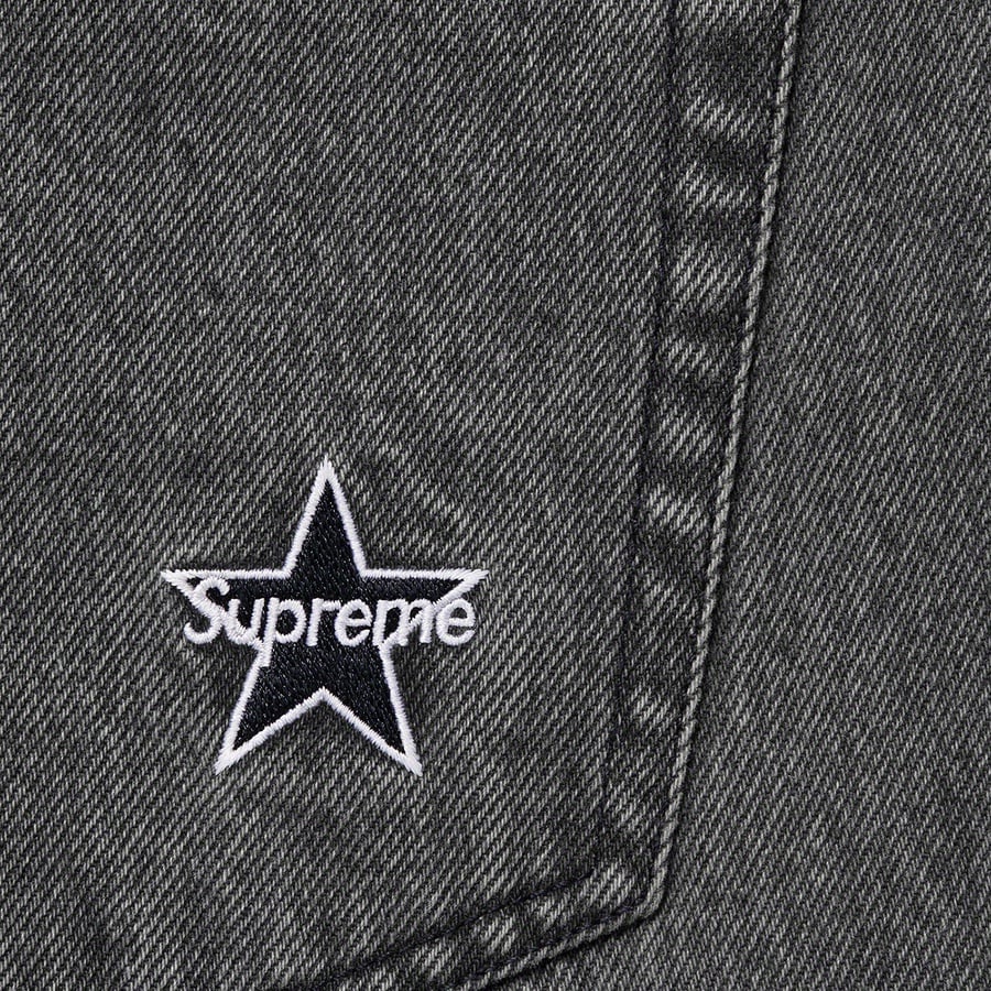 Supreme Regular Jean (SS21) - Washed Black - $148