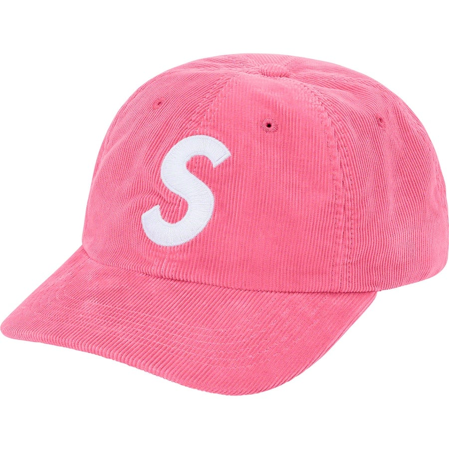 Details on Fine Wale Corduroy S Logo 6-Panel Pink from spring summer
                                                    2021 (Price is $54)