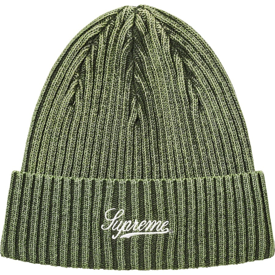 Details on Bleached Rib Beanie Olive from spring summer 2021 (Price is $38)