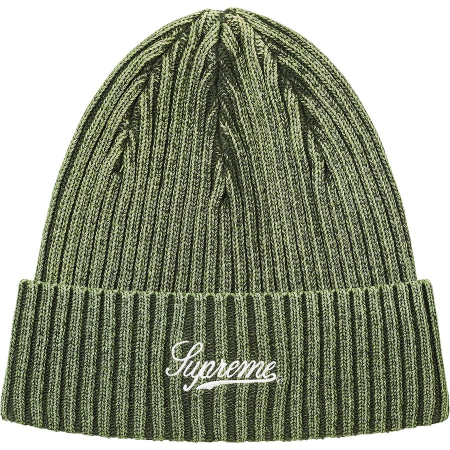 Details on Bleached Rib Beanie Olive from spring summer
                                                    2021 (Price is $38)