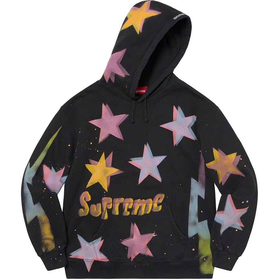 Details on Gonz Stars Hooded Sweatshirt Black from spring summer
                                                    2021 (Price is $198)