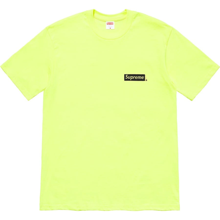Supreme Spiral Tee (SS21) - Bright Yellow - $38