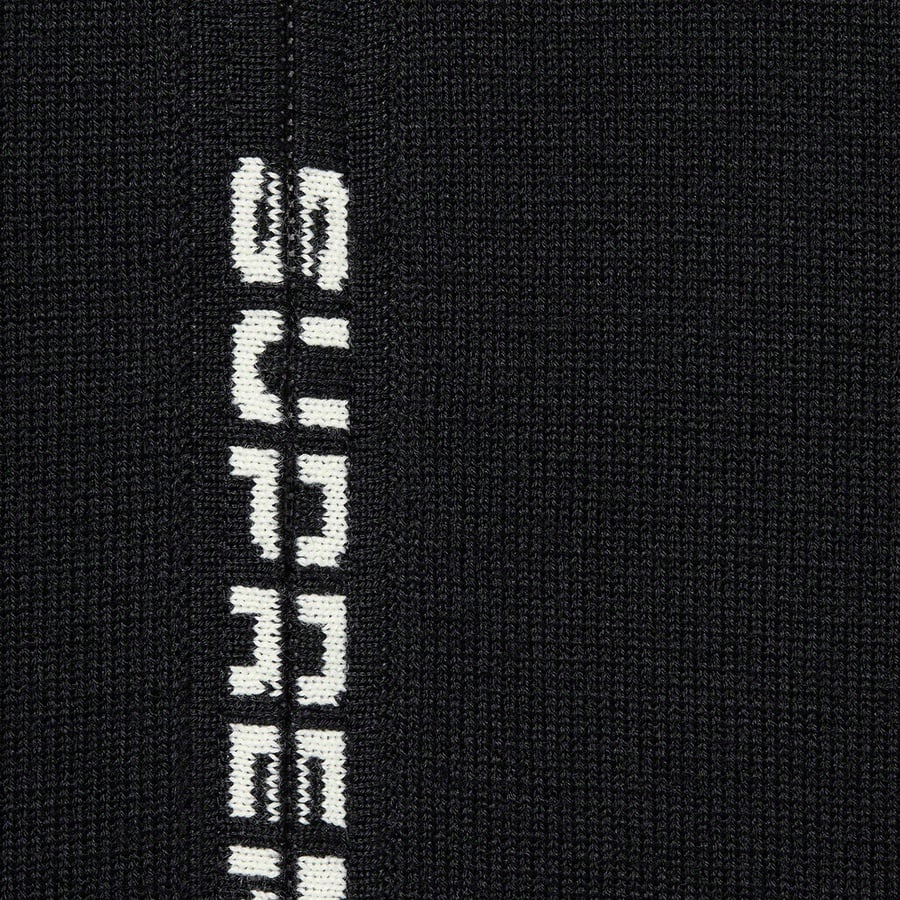 Details on Logo Trim Zip Up Cardigan Black from spring summer
                                                    2021 (Price is $168)
