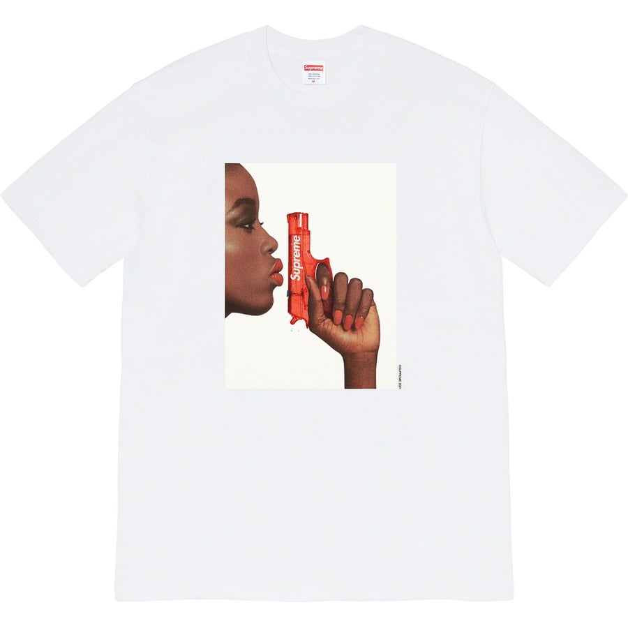 Details on Water Pistol Tee White from spring summer
                                                    2021 (Price is $38)