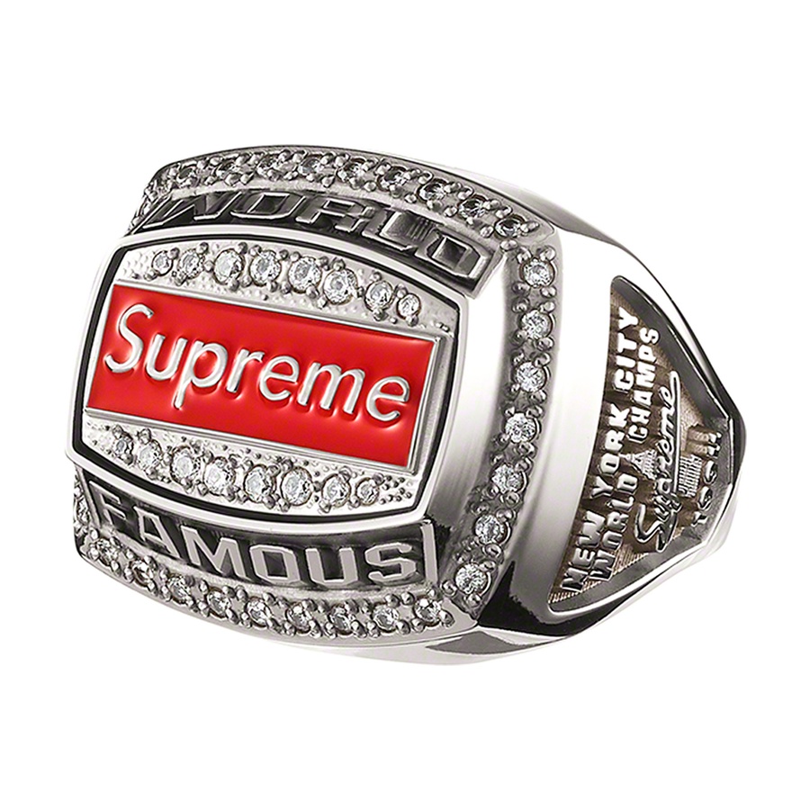 Details on Supreme Jostens World Famous Champion Ring Silver from spring summer
                                                    2021 (Price is $598)