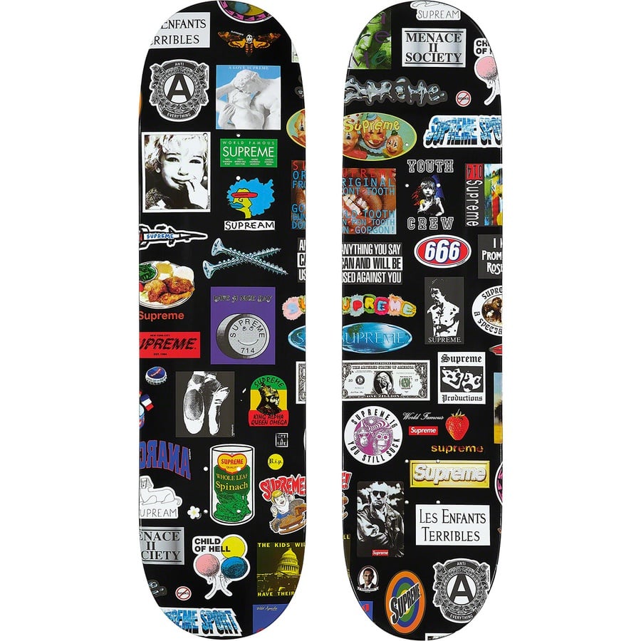 Details on Stickers Skateboard Black - 8" x 32" from spring summer 2021 (Price is $52)