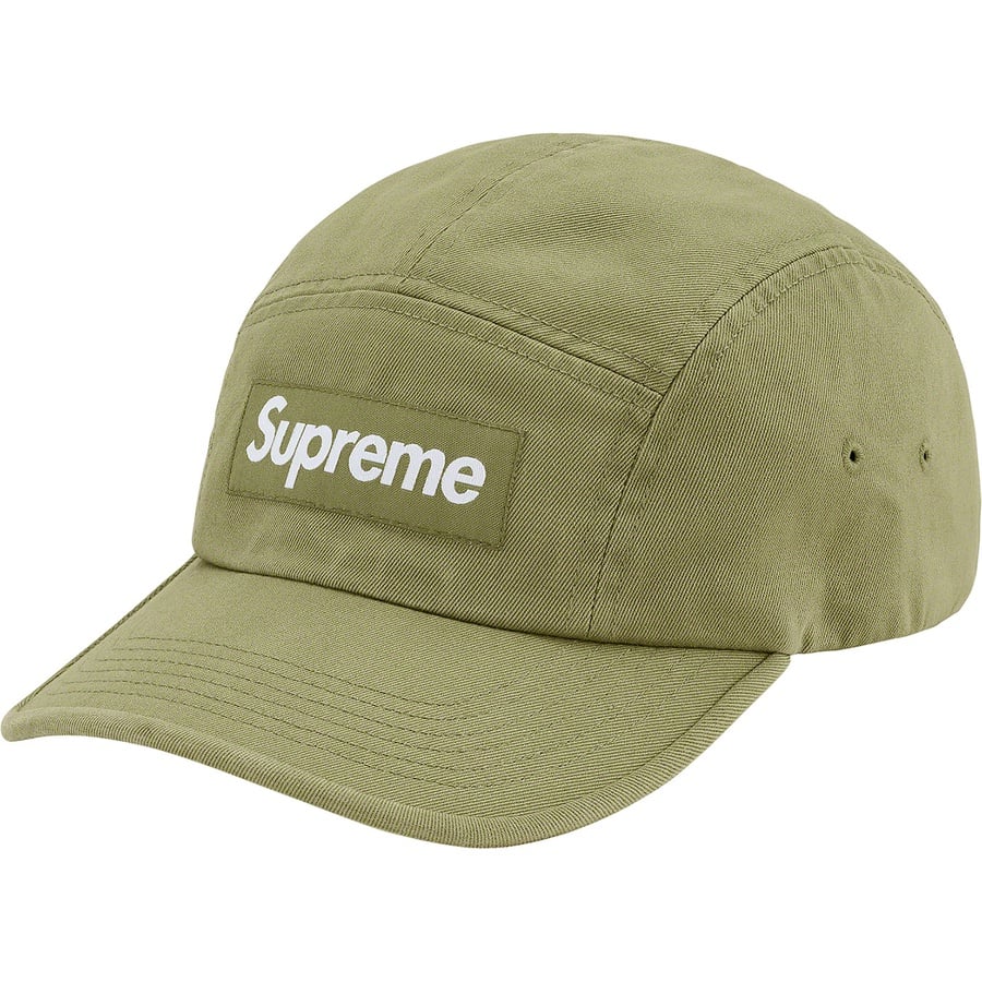 Details on Washed Chino Twill Camp Cap Light Olive from spring summer
                                                    2021 (Price is $48)