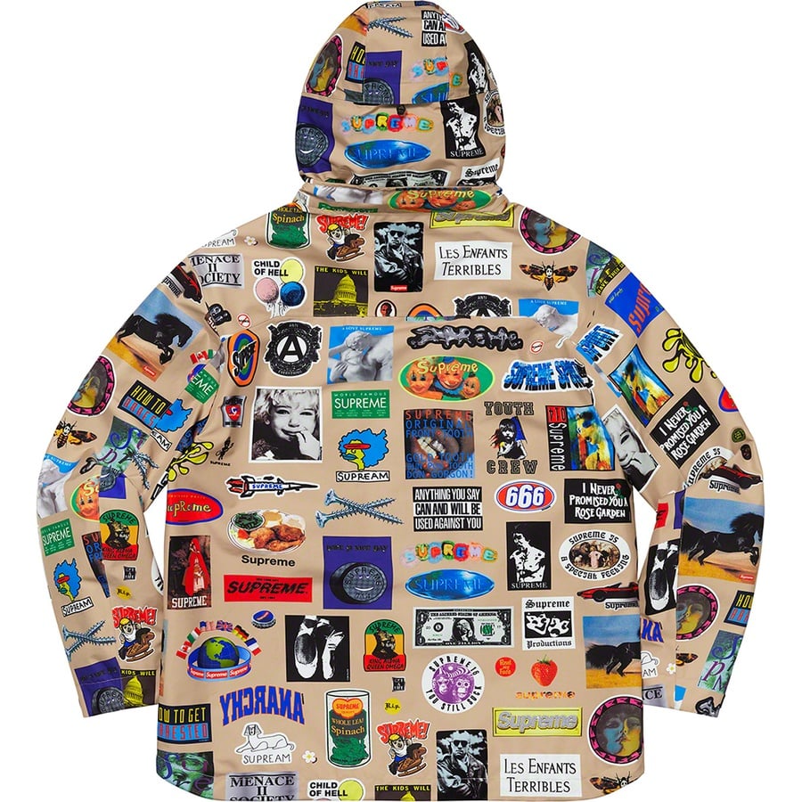 Details on GORE-TEX Stickers Shell Jacket Tan from spring summer
                                                    2021 (Price is $398)