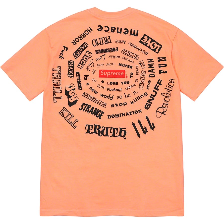 Details on Spiral Tee Peach from spring summer
                                                    2021 (Price is $38)
