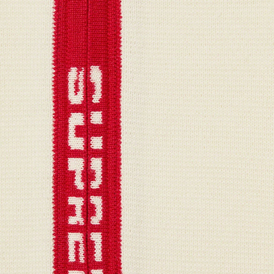 Details on Logo Trim Zip Up Cardigan White from spring summer
                                                    2021 (Price is $168)