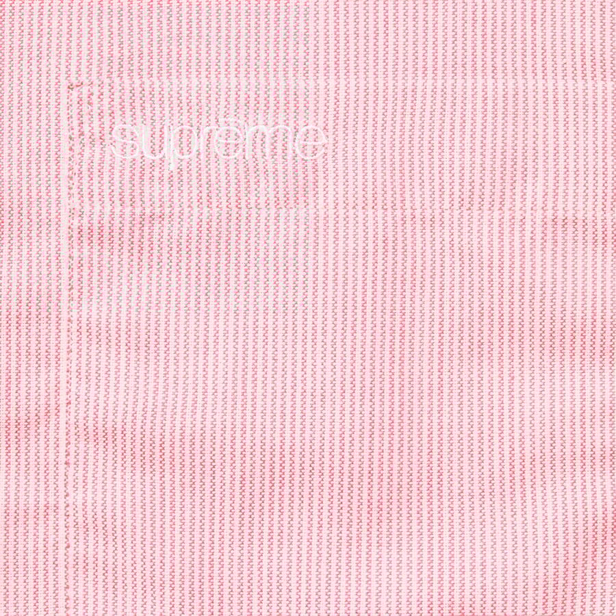 Supreme Stripe Oxford Shirt (SS21) - Red - $128