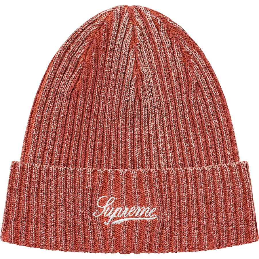 Supreme Bleached Rib Beanie (SS21) - Burnt Orange - $38