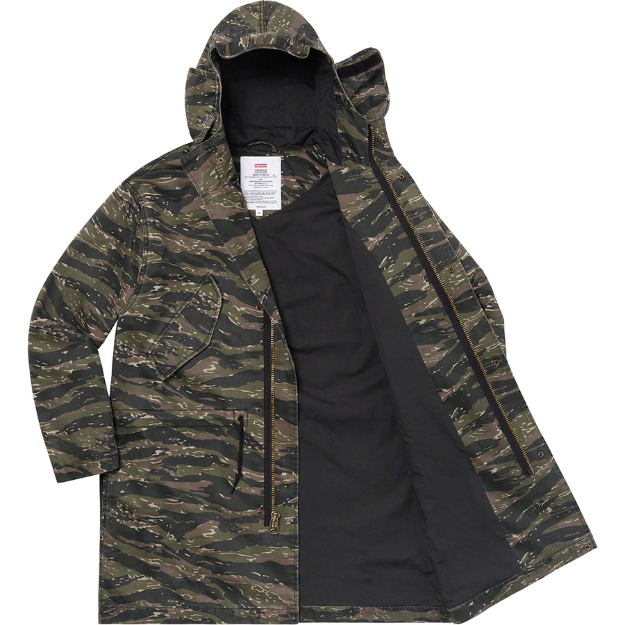 Details on Hooded Facemask Parka Tigerstripe Camo from spring summer
                                                    2021 (Price is $298)