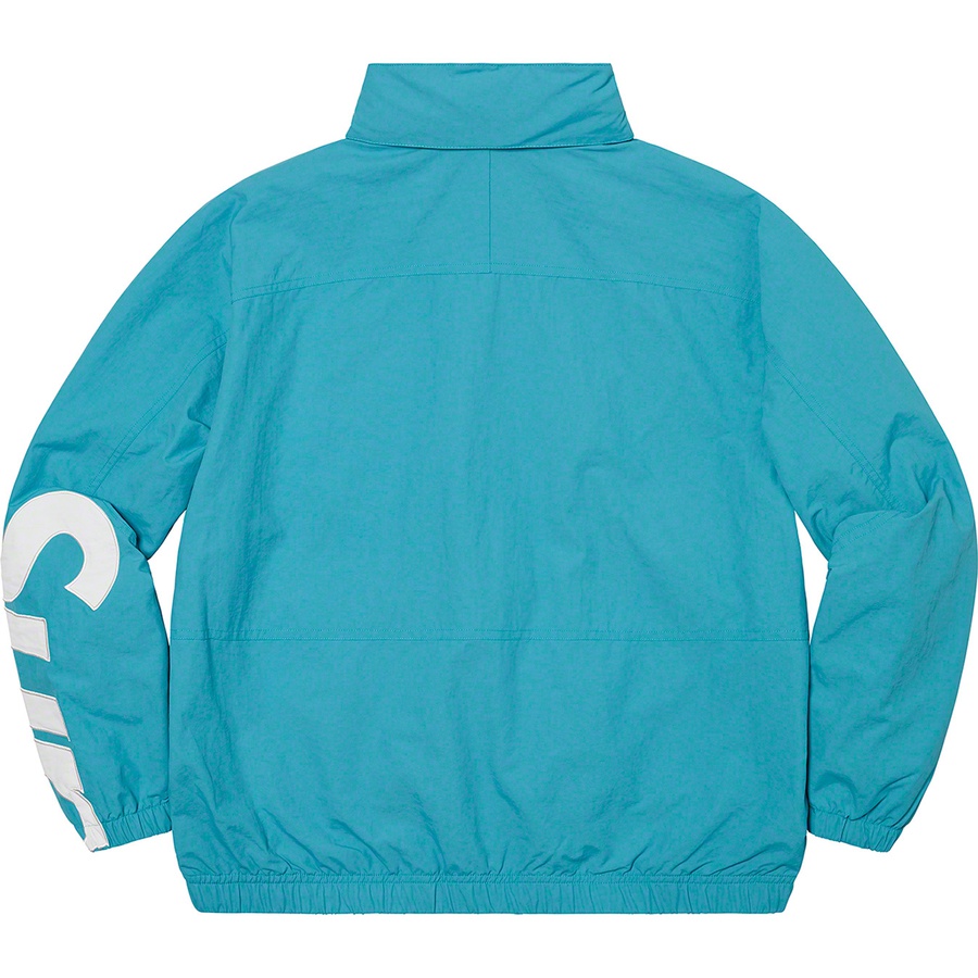 Details on Spellout Track Jacket Aqua from spring summer
                                                    2021 (Price is $168)