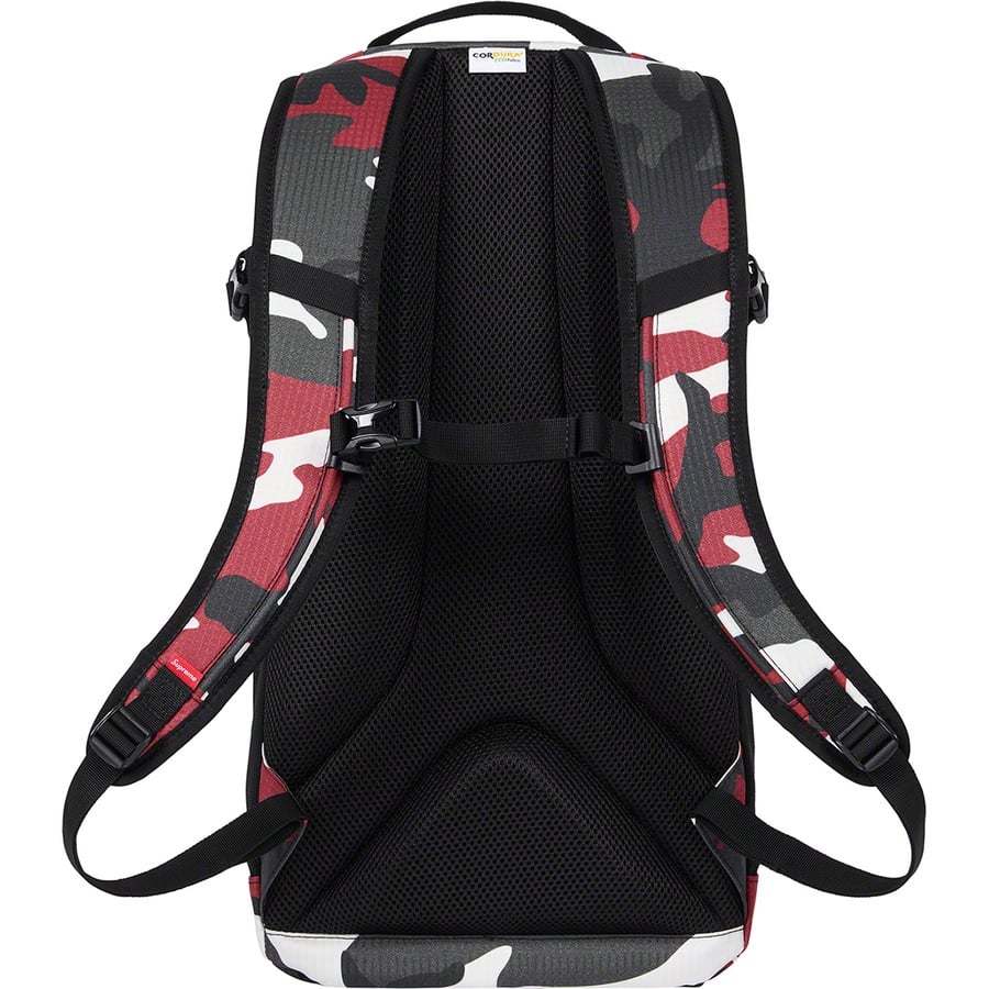 Details on Backpack Red Camo from spring summer 2021 (Price is $148)