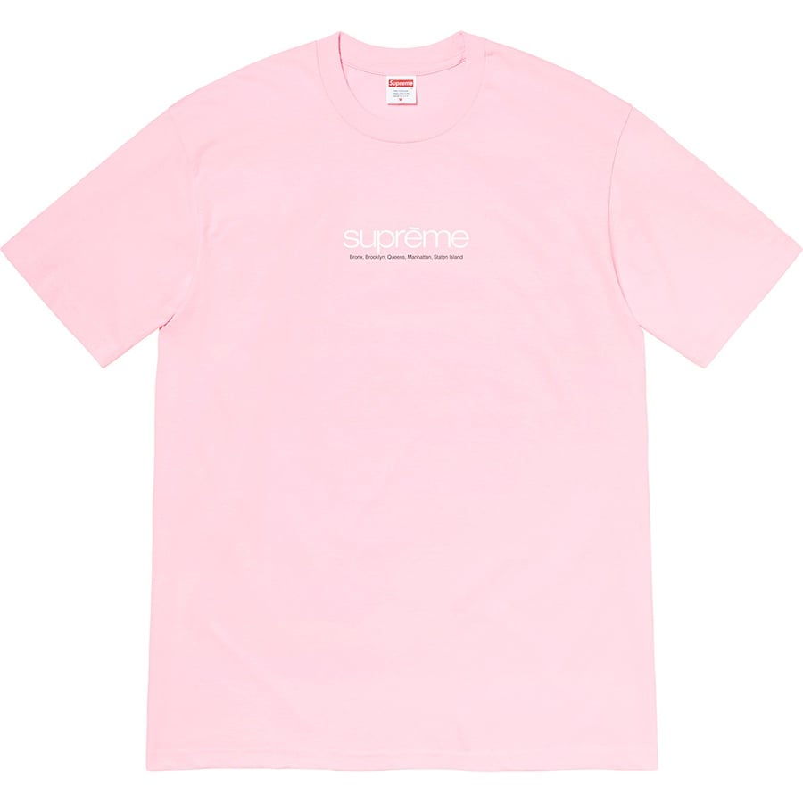 Details on Five Boroughs Tee Light Pink from spring summer
                                                    2021 (Price is $38)