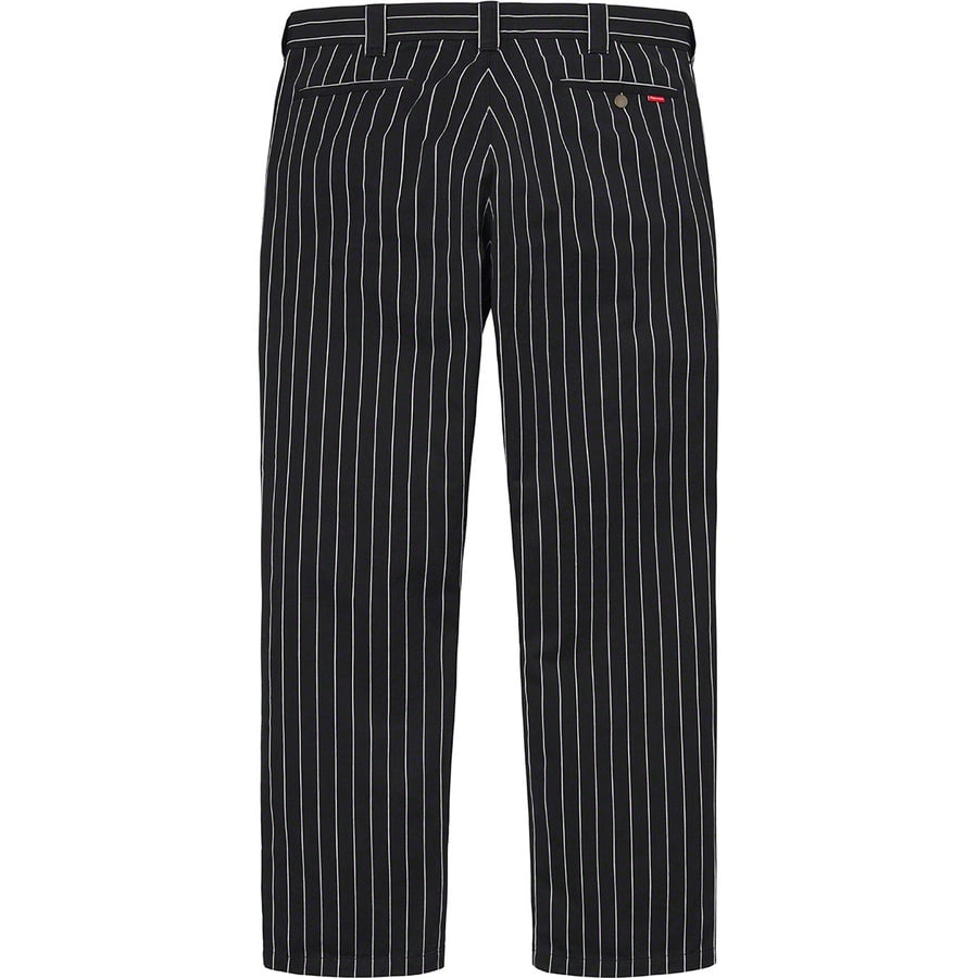 Details on Work Pant Black Stripe from spring summer
                                                    2021 (Price is $118)