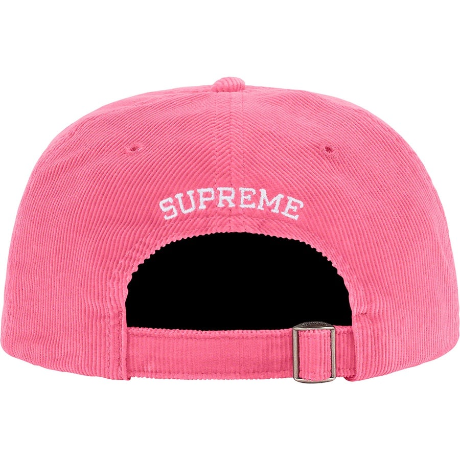 Details on Fine Wale Corduroy S Logo 6-Panel Pink from spring summer
                                                    2021 (Price is $54)