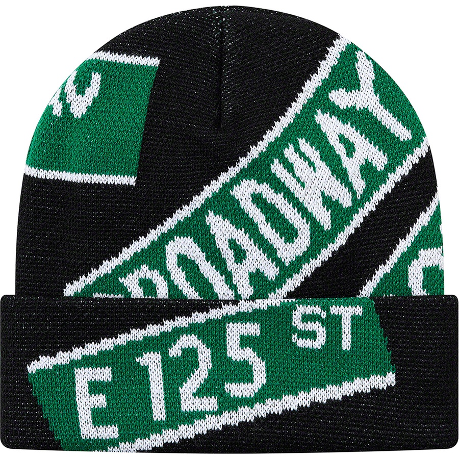 Details on Street Signs Beanie Black from spring summer 2021 (Price is $38)