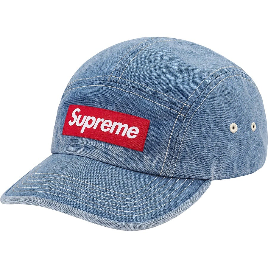 Details on Washed Chino Twill Camp Cap Denim from spring summer
                                                    2021 (Price is $48)