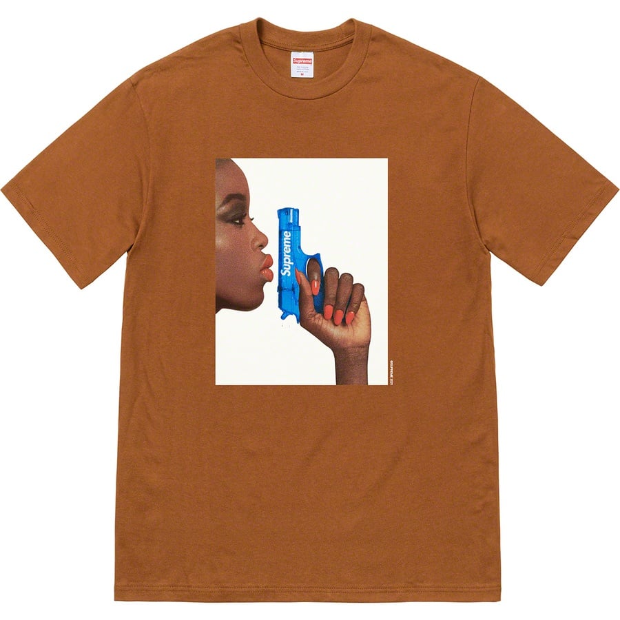Details on Water Pistol Tee Brown from spring summer
                                                    2021 (Price is $38)