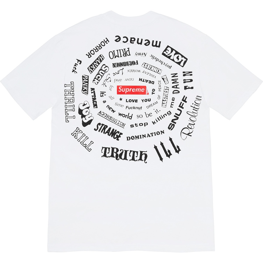 Details on Spiral Tee White from spring summer
                                                    2021 (Price is $38)