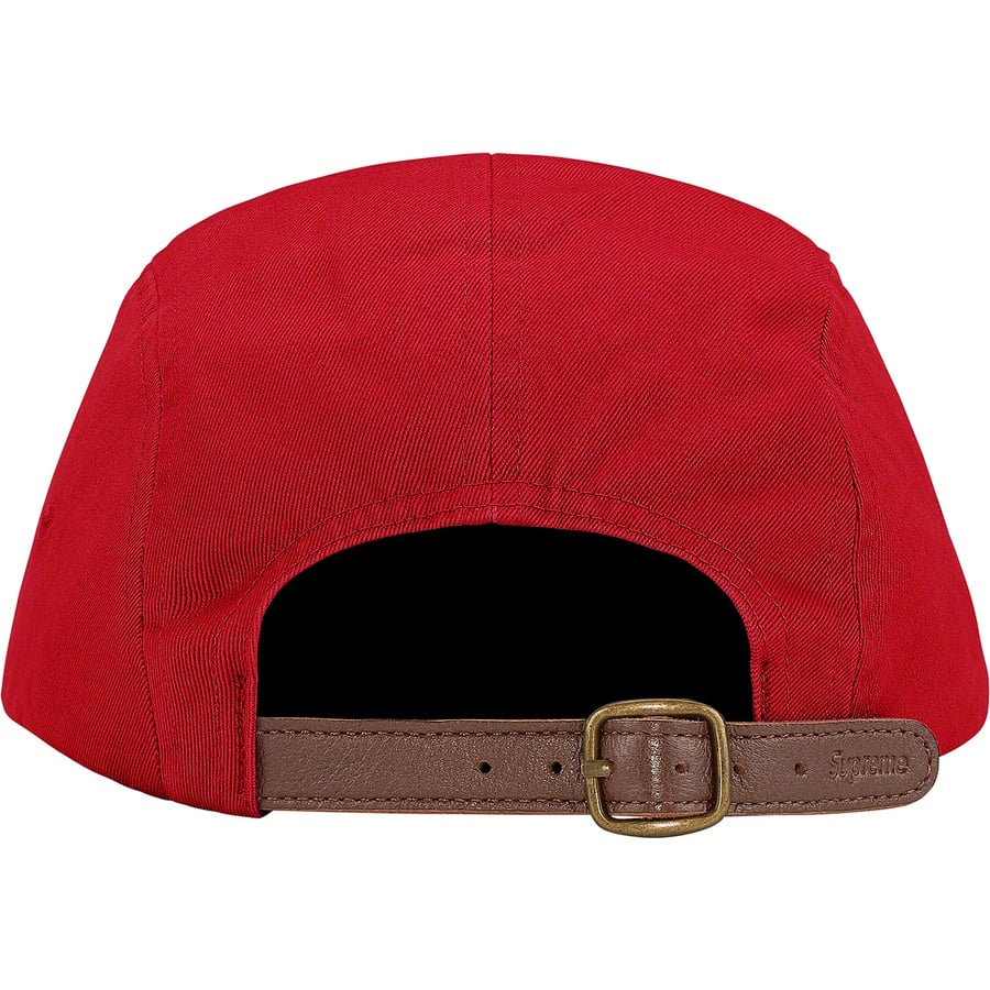 Details on Washed Chino Twill Camp Cap Red from spring summer 2021 (Price is $48)