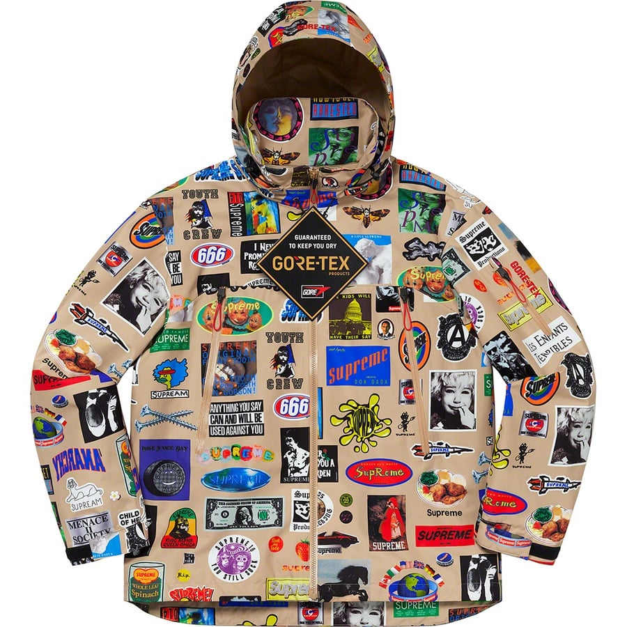 Details on GORE-TEX Stickers Shell Jacket Tan from spring summer
                                                    2021 (Price is $398)