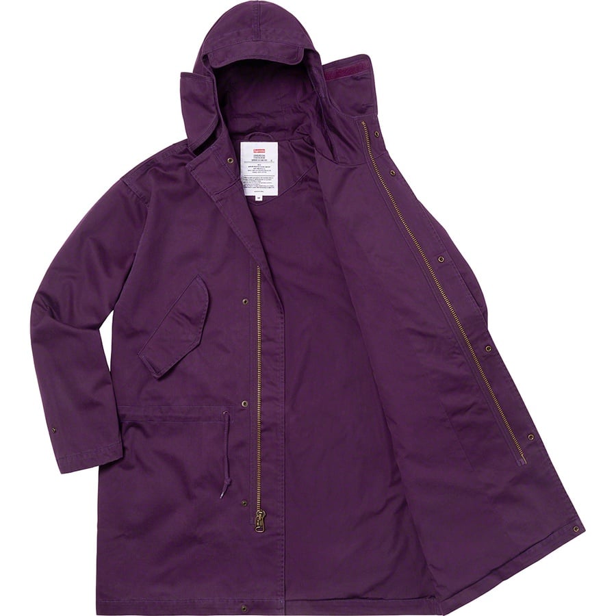 Details on Hooded Facemask Parka Dark Purple from spring summer
                                                    2021 (Price is $298)