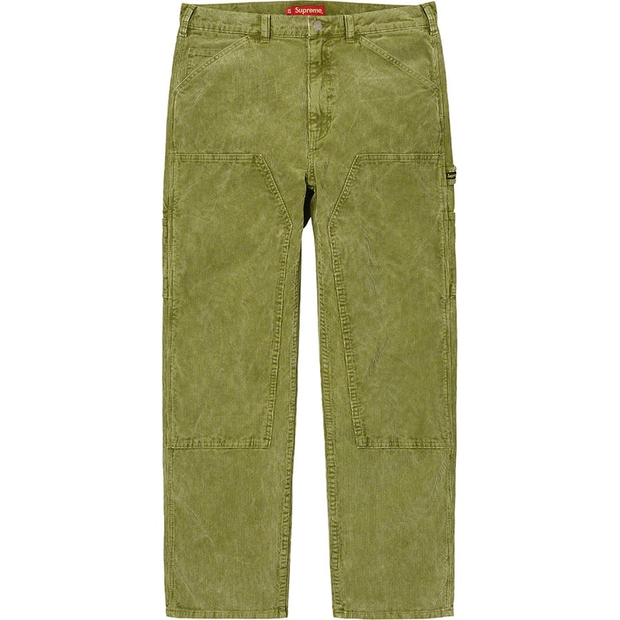 Details on Double Knee Corduroy Painter Pant Green from spring summer
                                                    2021 (Price is $148)